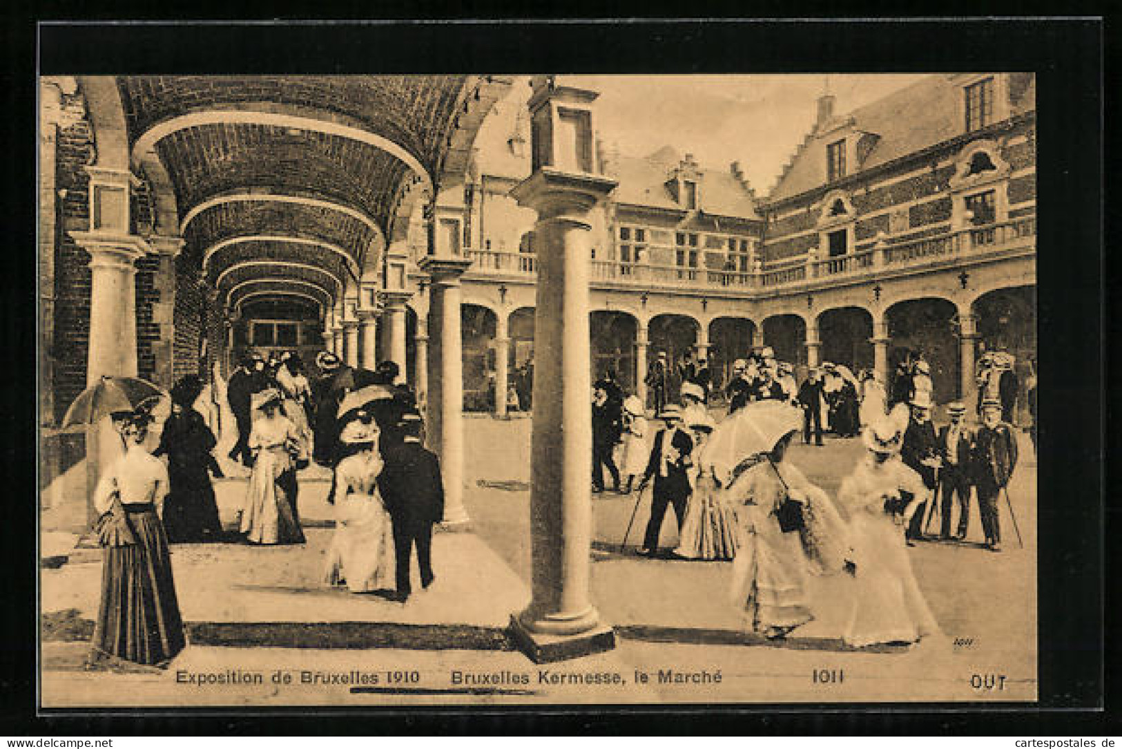 AK Bruxelles, Kermesse, Exposition 1910, Gäste Auf Der Ausstellung  - Esposizioni