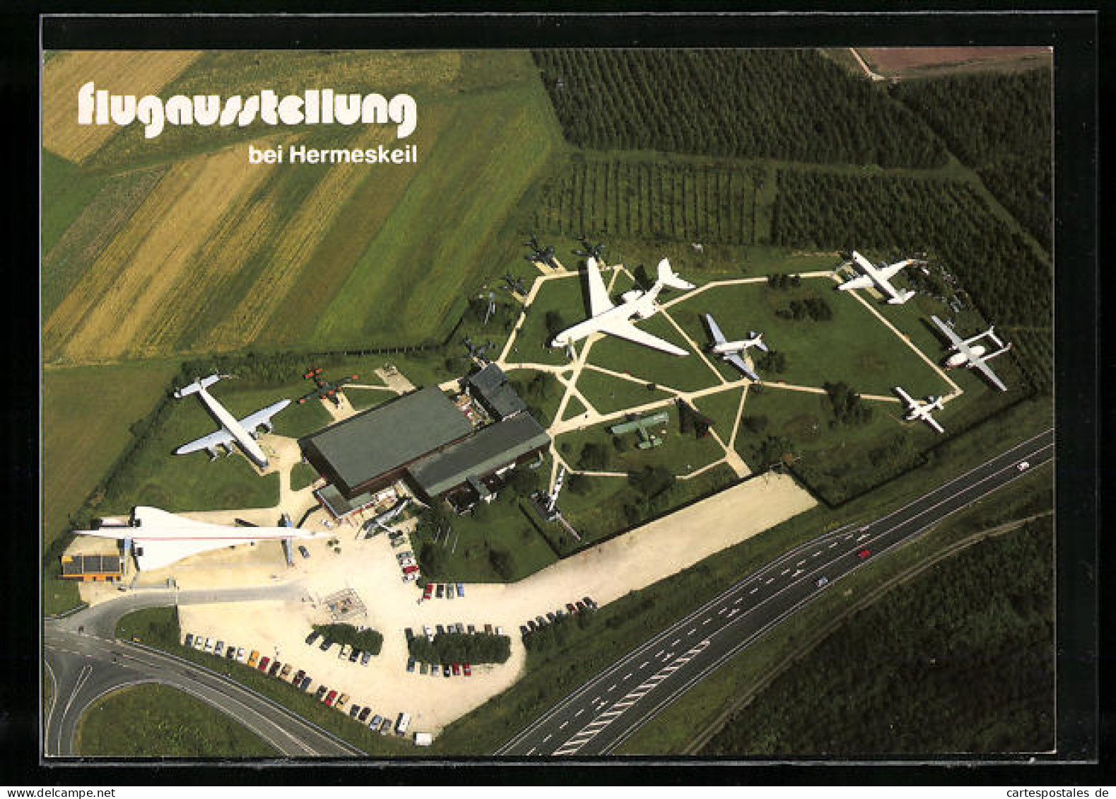 AK Hermeskeil, Flugausstellung, Fliegeraufnahme Der Flugzeuge  - Exhibitions