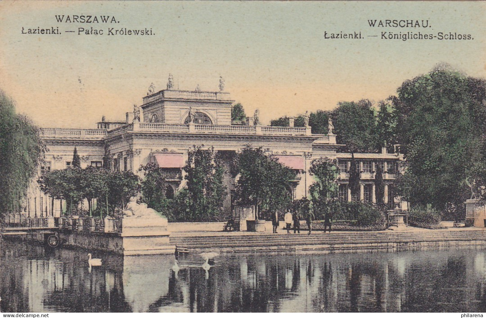 AK Warszawa 1915: An Inf. Reg.: Verwundet - Kriegs-Lazarett  - Feldpost (postage Free)