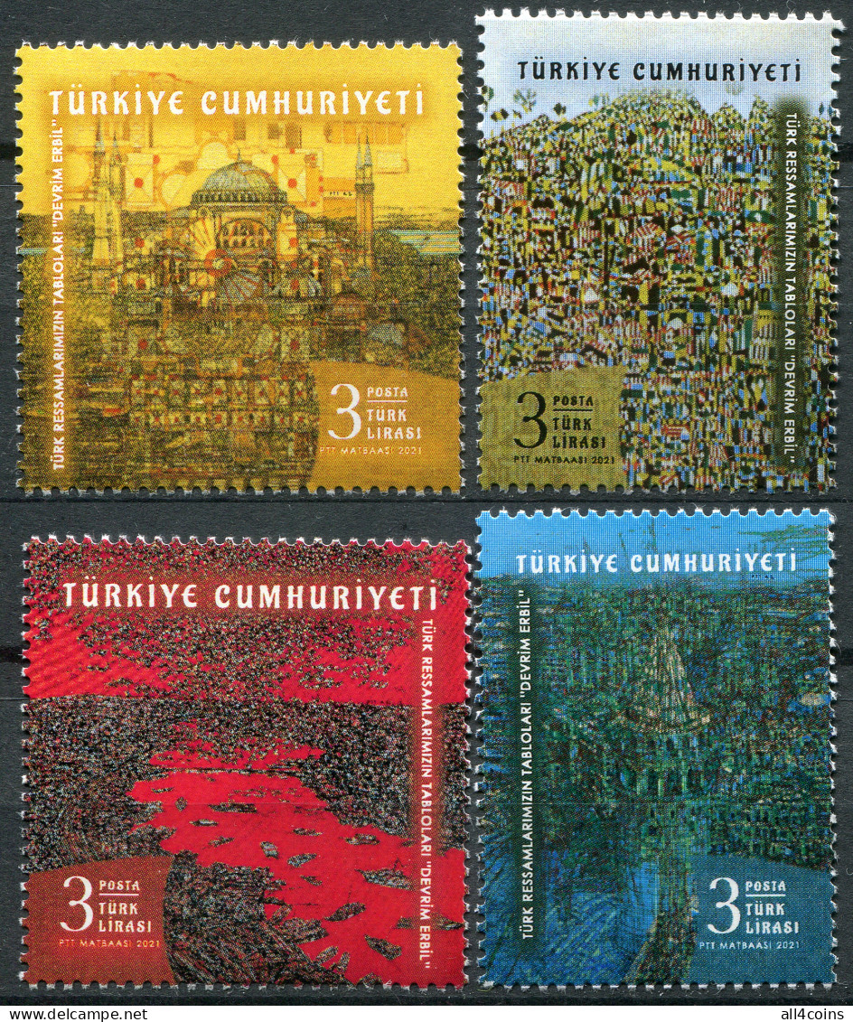 Turkey 2021. Art Of Devrim Erbil (MNH OG) Set Of 4 Stamps - Unused Stamps