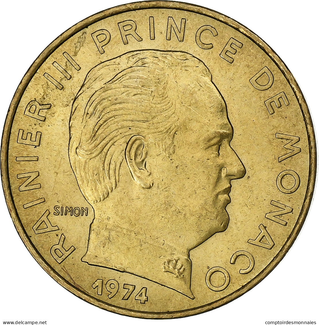 Monaco, Rainier III, 20 Centimes, 1974, Bronze-Aluminium, SUP, Gadoury:MC 147 - 1960-2001 Nieuwe Frank