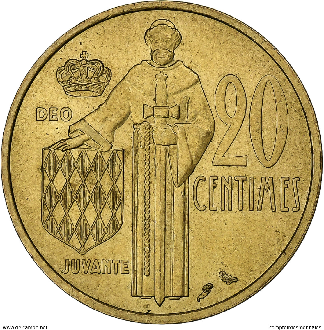 Monaco, Rainier III, 20 Centimes, 1974, Bronze-Aluminium, SUP, Gadoury:MC 147 - 1960-2001 Neue Francs