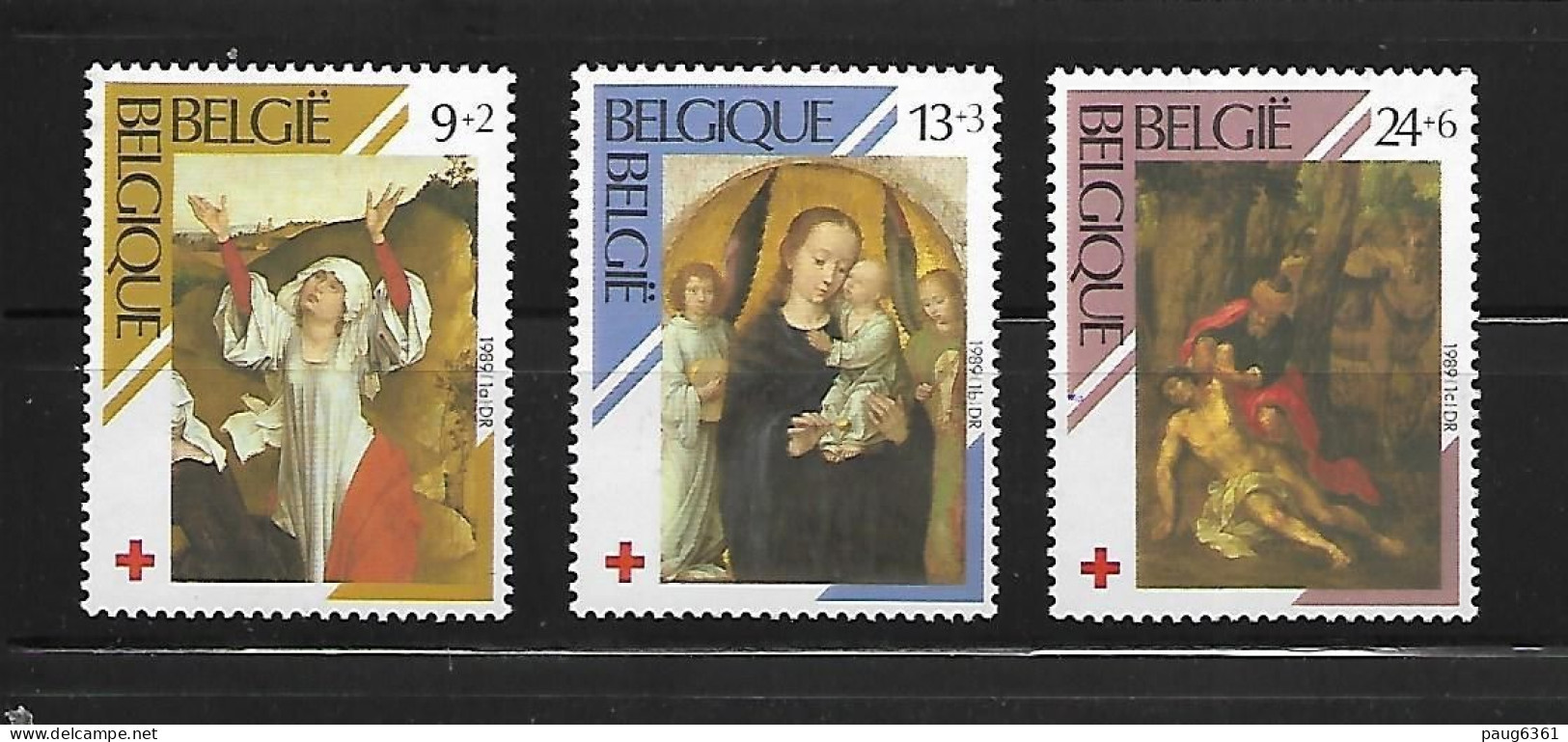 BELGIQUE 1989 CROIX-ROUGE  YVERT N°2312/2314  NEUF MNH** - Croce Rossa