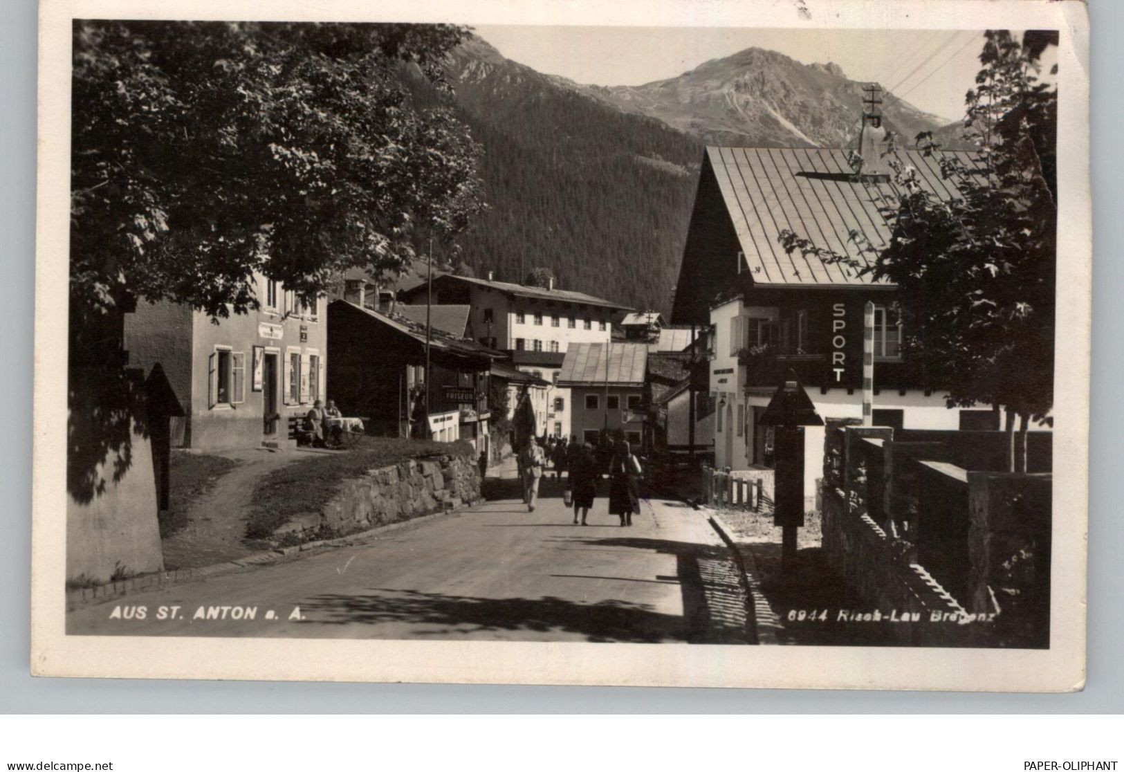 A 6580 SANKT ANTON Am Arlberg, Strassenpartie - St. Anton Am Arlberg