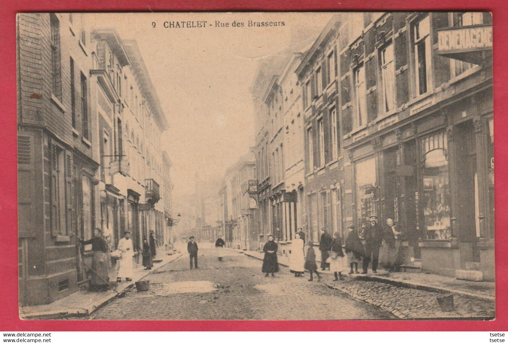 Châtelet - Rue Des Brasseurs ... Belle Animation ( Voir Verso ) - Chatelet