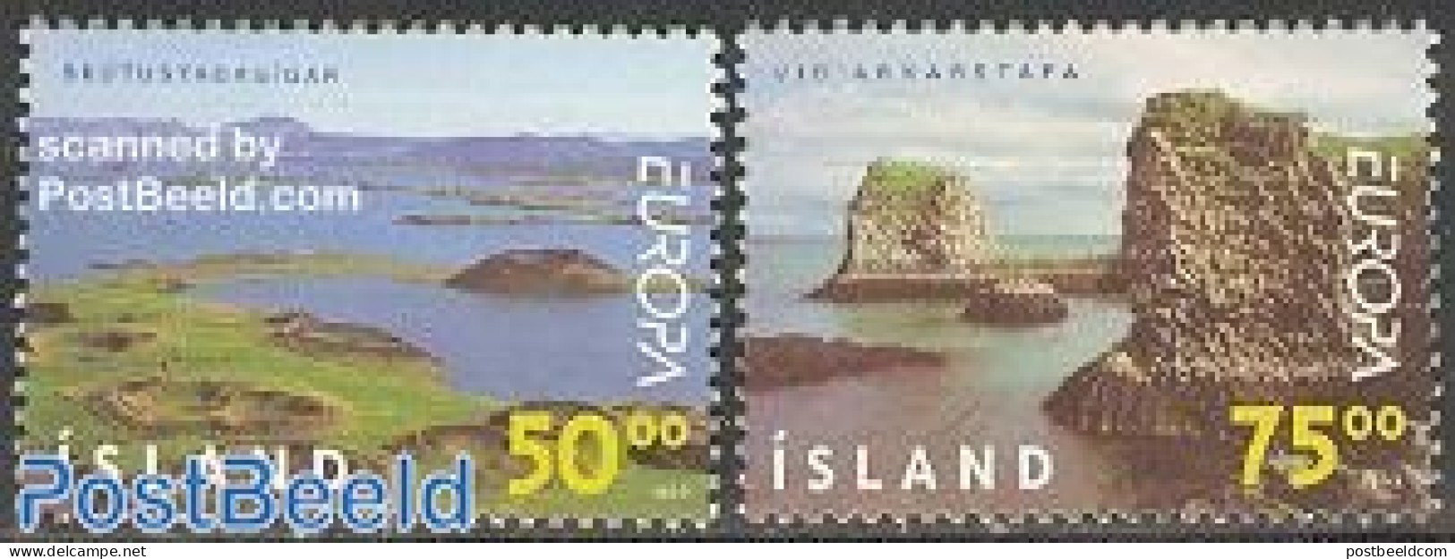 Iceland 1999 Europa, Landscapes 2v, Mint NH, History - Nature - Europa (cept) - National Parks - Unused Stamps