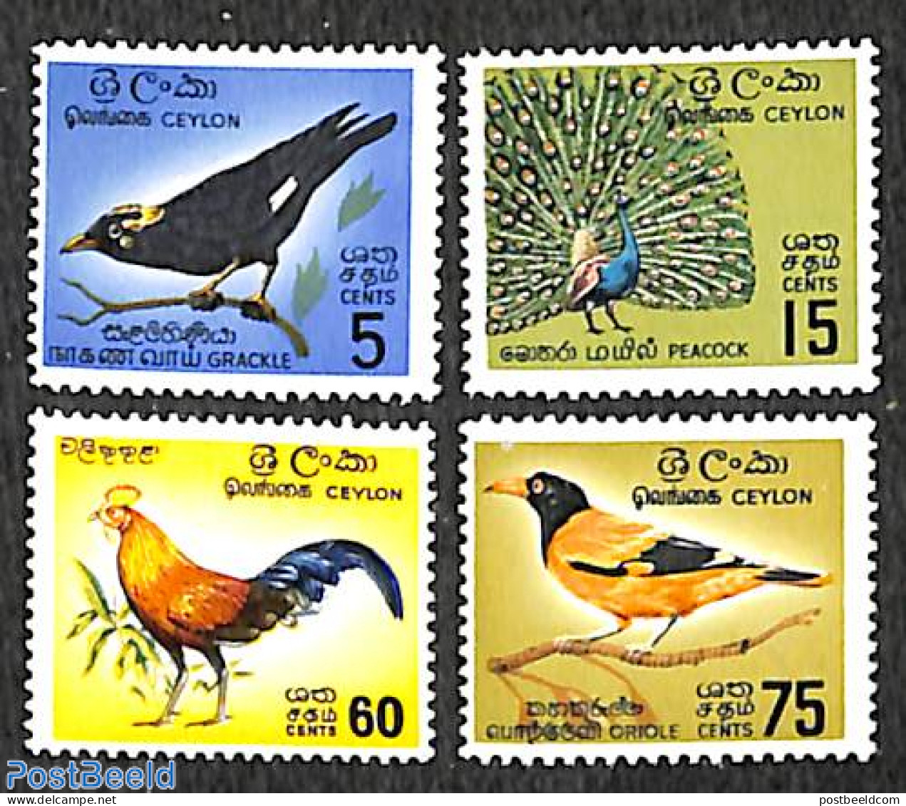 Sri Lanka (Ceylon) 1966 Birds 4v, Mint NH, Nature - Birds - Poultry - Sri Lanka (Ceilán) (1948-...)