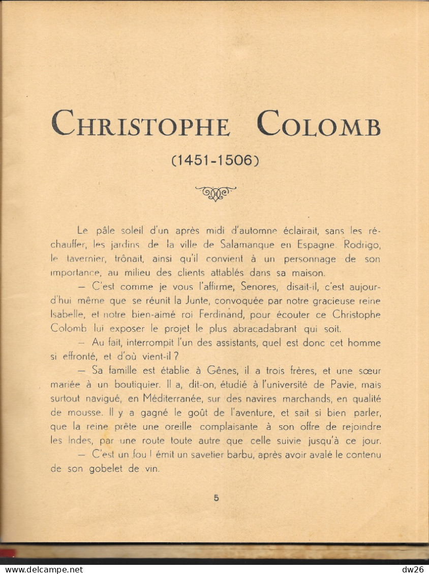 Livre D'Histoire: Christophe Colomb (1451-1505) Adaptation Madeleine Charlier - Editions Gordinne, Liège - Sonstige & Ohne Zuordnung