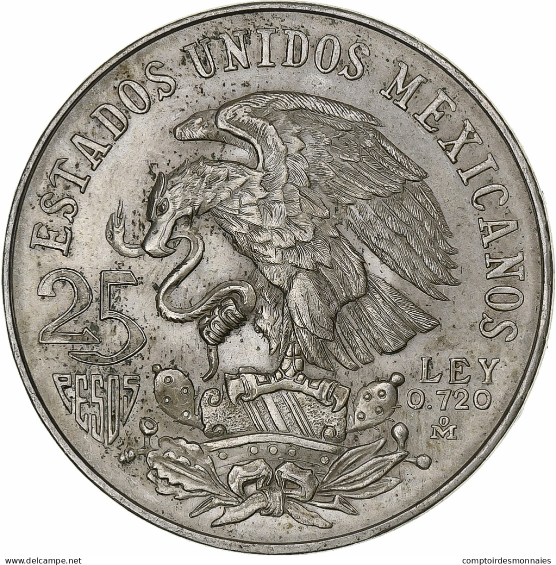 Mexique, 25 Pesos, 1968, Mexico, Argent, SUP, KM:479.1 - Mexico