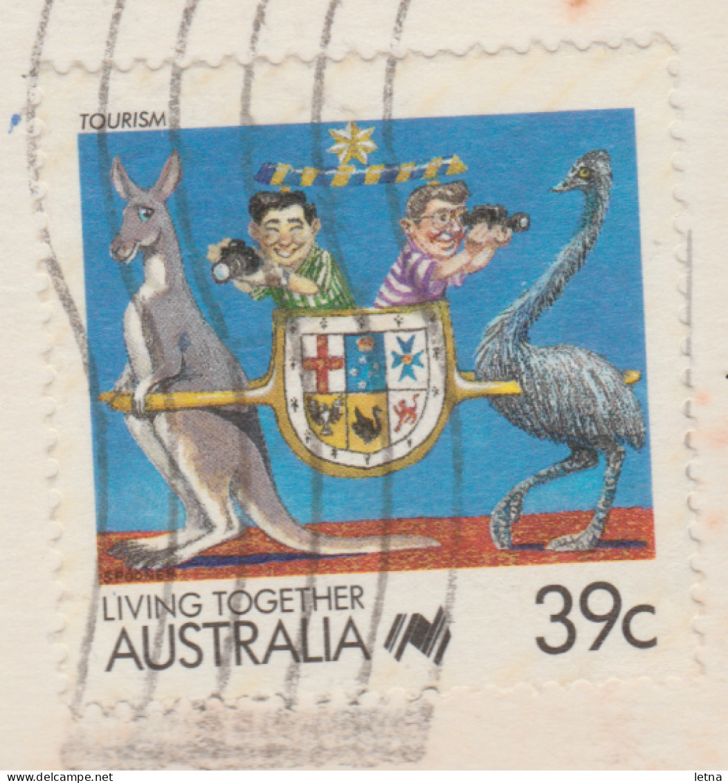 WESTERN AUSTRALIA WA Vasse River BUSSELTON Murray Views W1A Postcard 1989 Pmk 39c Stamp - Other & Unclassified