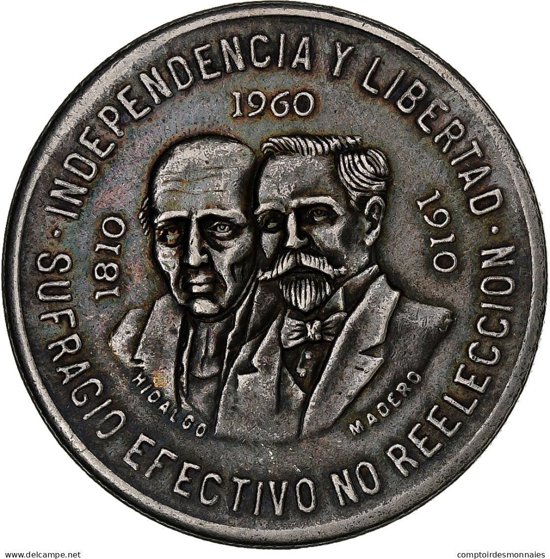 Mexique, 10 Pesos, 1960, Mexico City, Argent, TTB, KM:476 - Mexico
