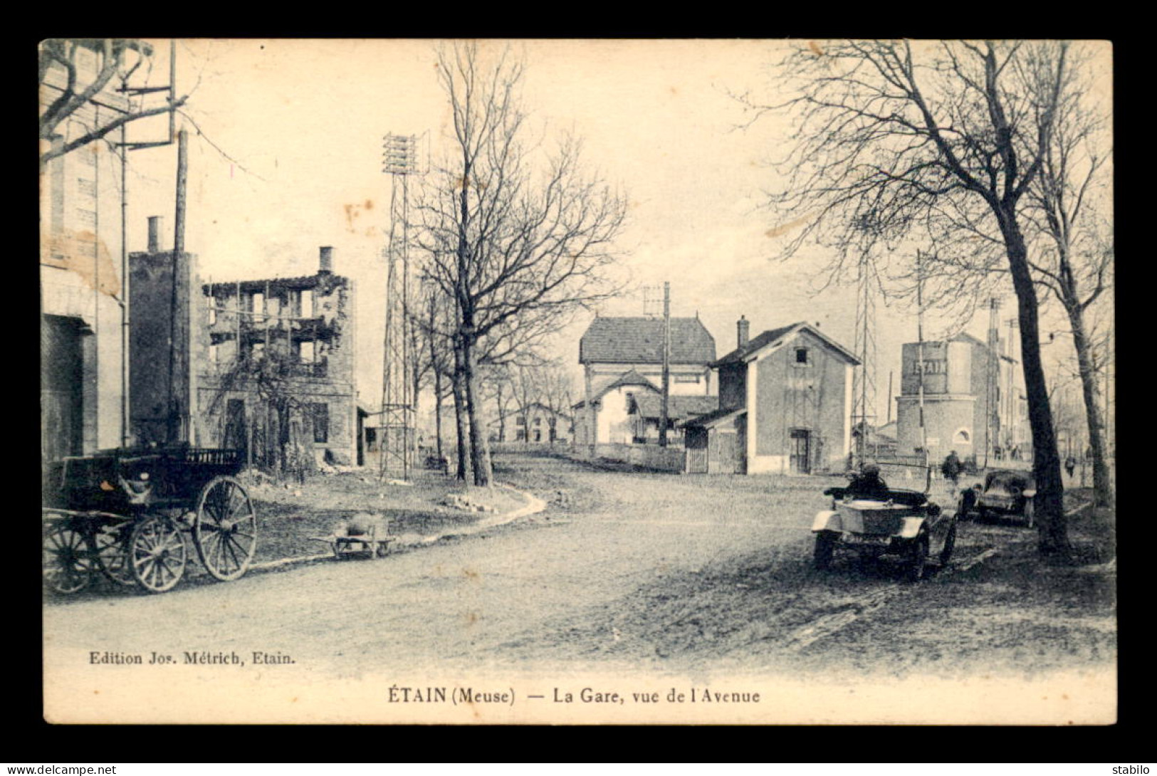 55 - ETAIN - LA GARE DE CHEMIN DE FER - EDITEUR JOS METRICH - Etain