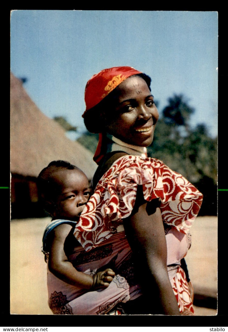 AFRIQUE NOIRE - SERIE L'AFRIQUE EN COULEURS - JEUNE MAMAN ET SON ENFANT - EDITEUR HOA-QUI - Unclassified