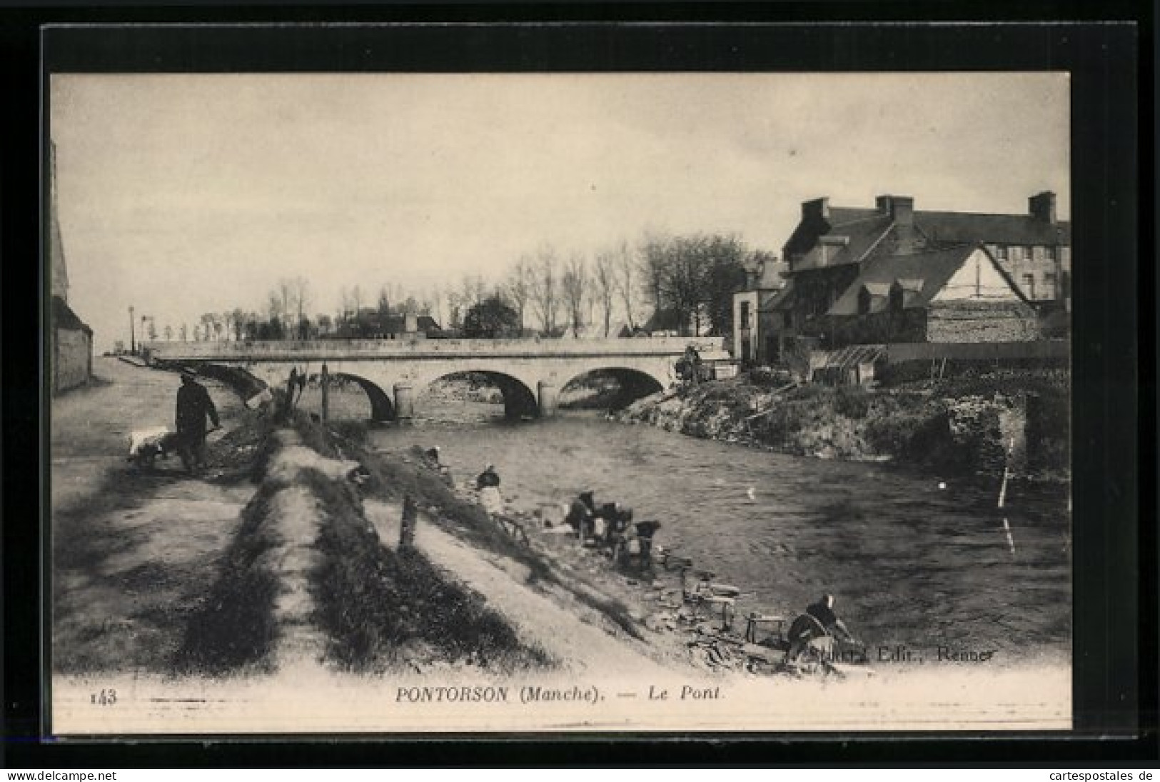 CPA Pontorson, Le Pont, Vue De Pont  - Pontorson