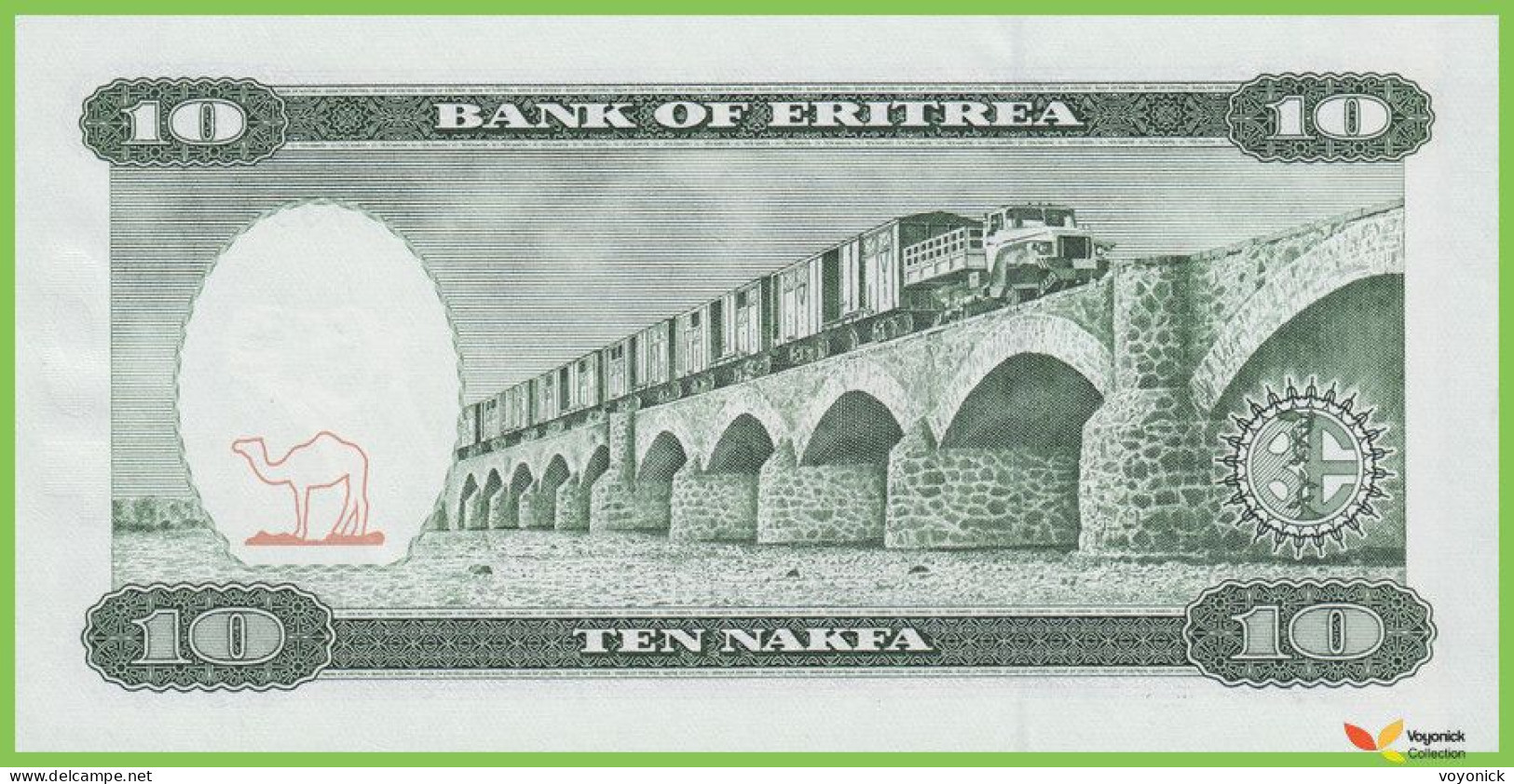 Voyo ERITREA 10 Nakfa 1997 P3 B103a AH UNC - Erythrée