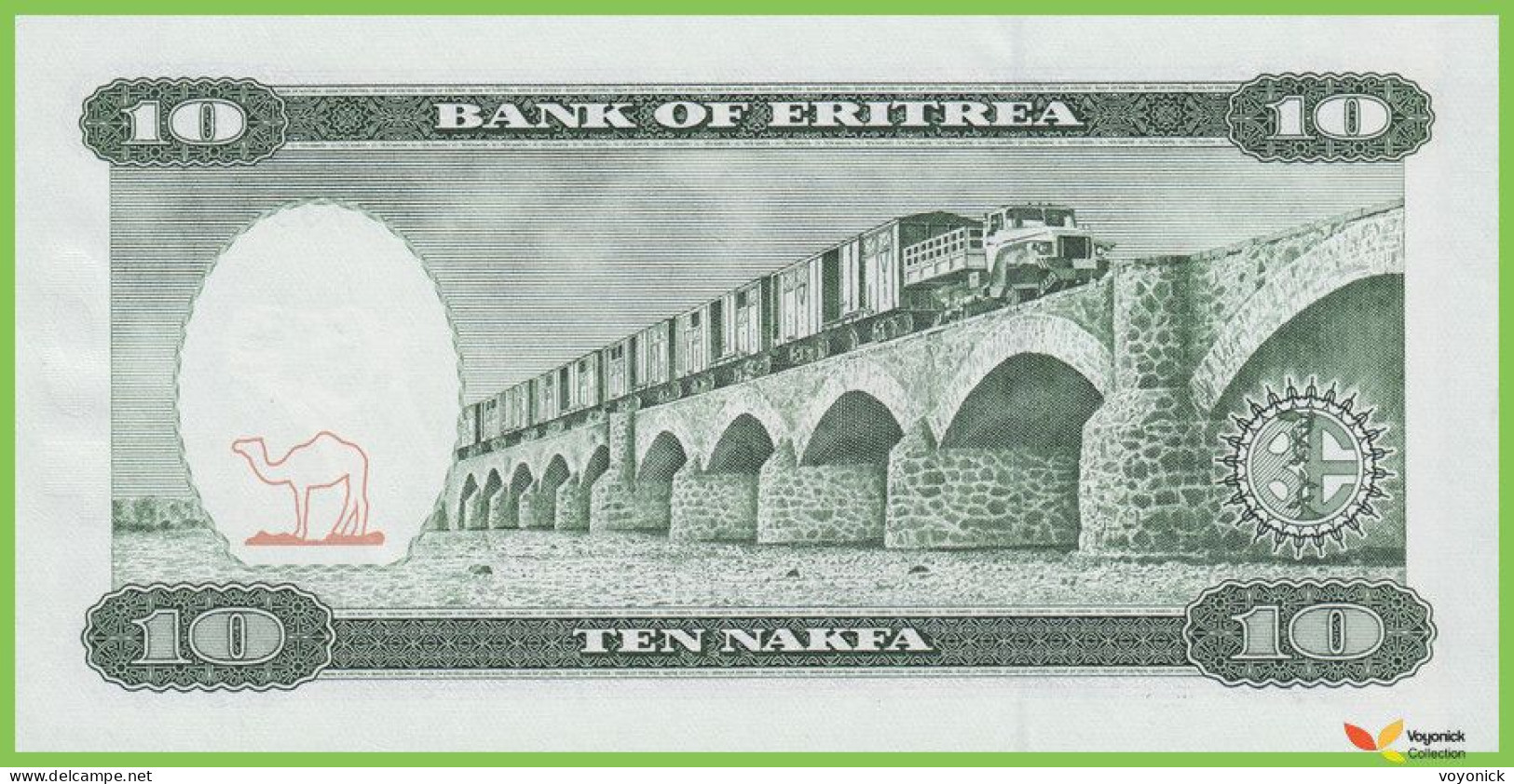 Voyo ERITREA 10 Nakfa 1997 P3 B103a AH UNC - Eritrea