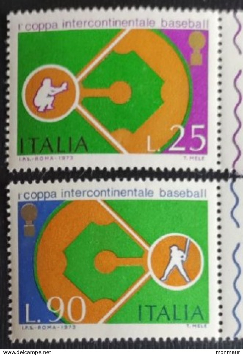 ITALIA 1973  COPPA INTERCONTINENTALE BASEBALL - 1971-80: Mint/hinged