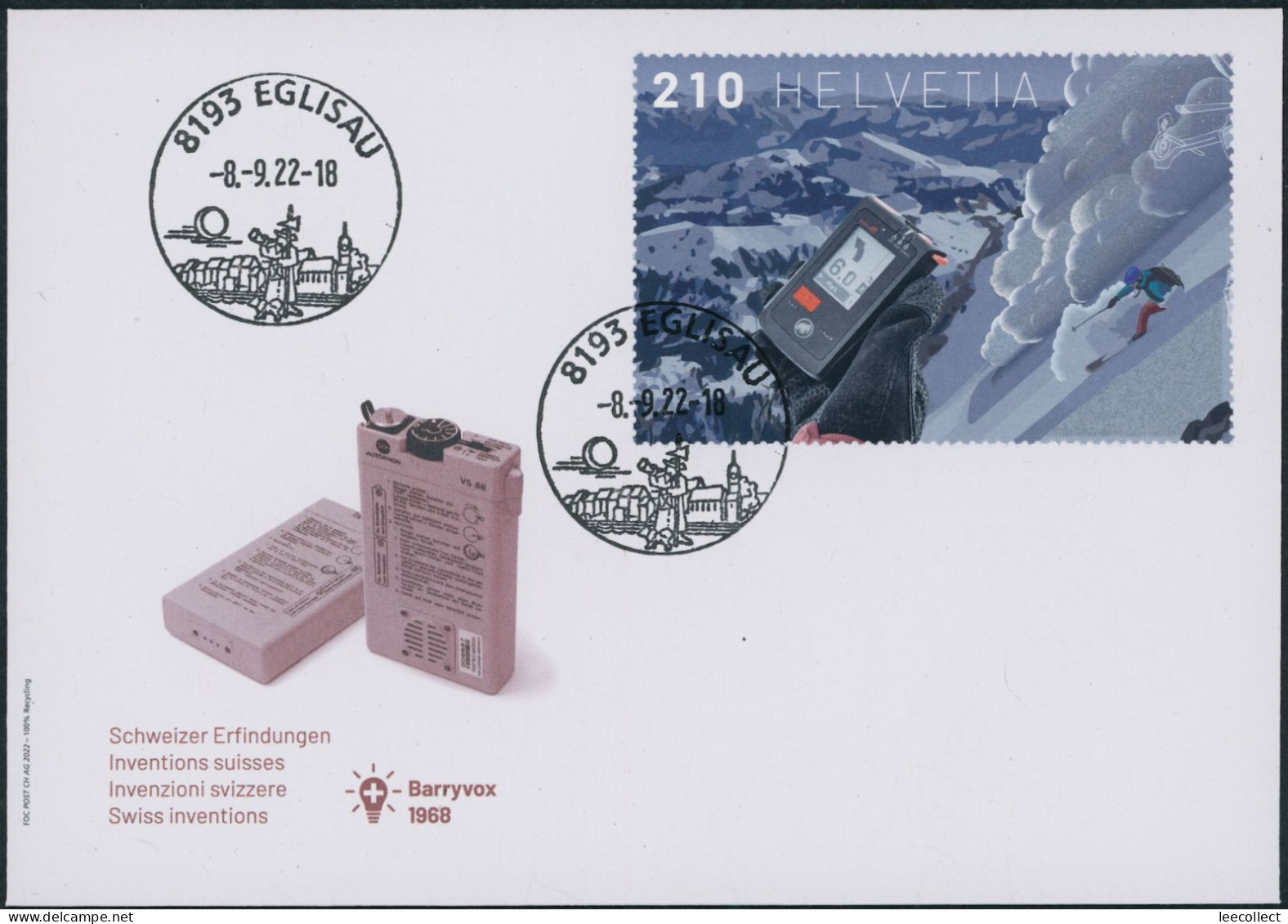 Suisse - 2022 - Barryvox - Blockausschnitte - Ersttagsbrief FDC ET - Storia Postale