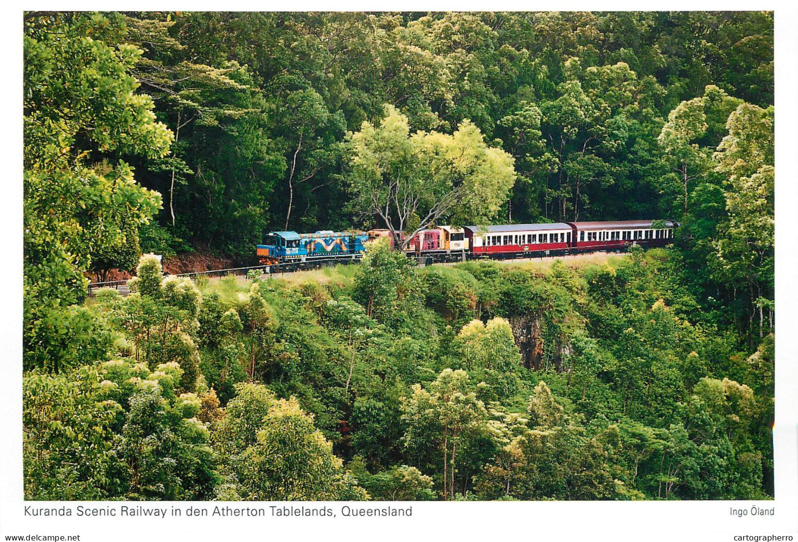 Postcard Australia Atherton Tablelands Queensland  Kuranda Railway - Atherton Tablelands