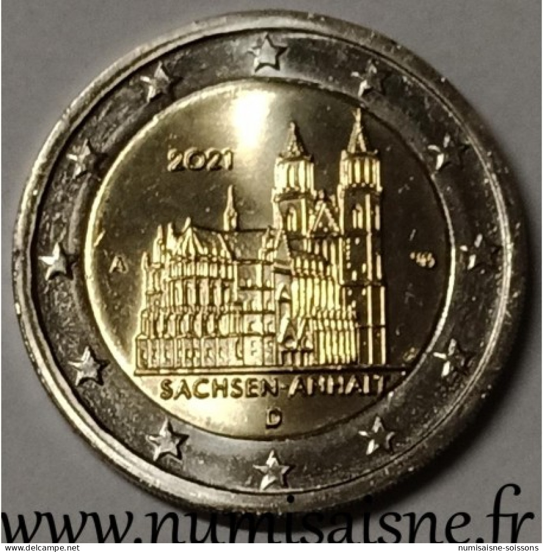 ALLEMAGNE - 2 EURO 2021 - CATHEDRALE DE MAGDEBOURG - 5 ATELIERS A+D+F+G+J - SPL - Allemagne