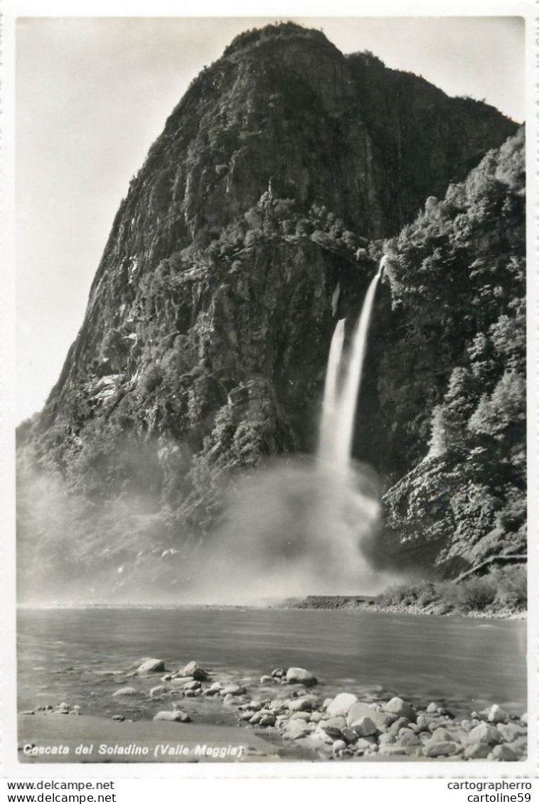 SUISSE Switzerland Cascata Del Soladino Valle Maggia N1955  JV5773 - Maggia