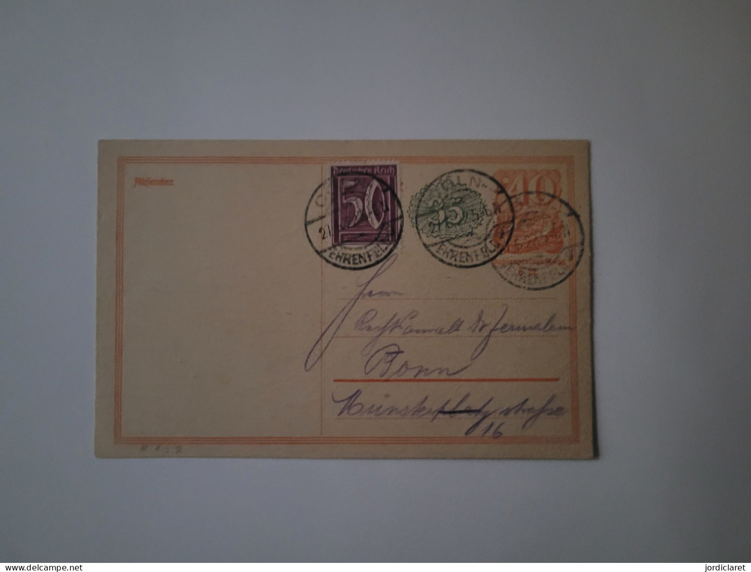 Postkarte 1922 - Briefkaarten