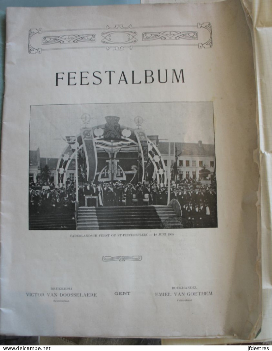 Gent 1905-1906 Feest Album [Vaderlandsch Feest 75 Jaar] 38 Blz - Historia