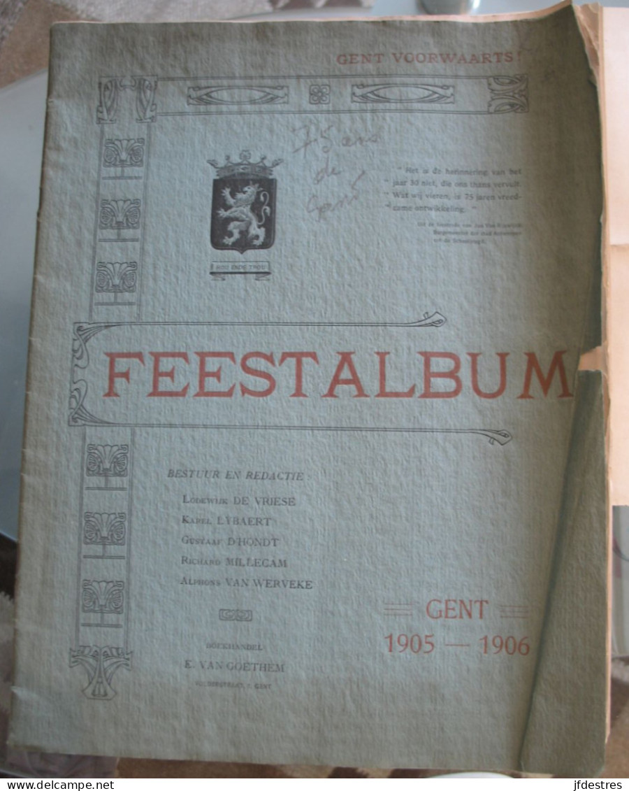 Gent 1905-1906 Feest Album [Vaderlandsch feest 75 jaar] 38 blz