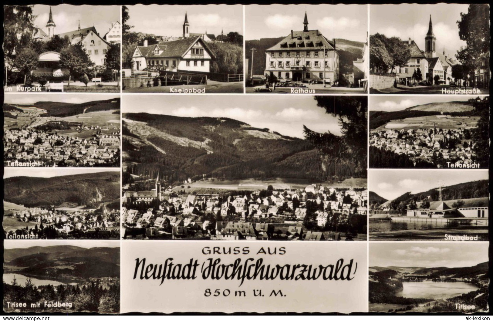 Titisee-Neustadt  Neustadt Hochschwarzwald U.a. Rathaus, Kurpark Uvm. 1960 - Titisee-Neustadt