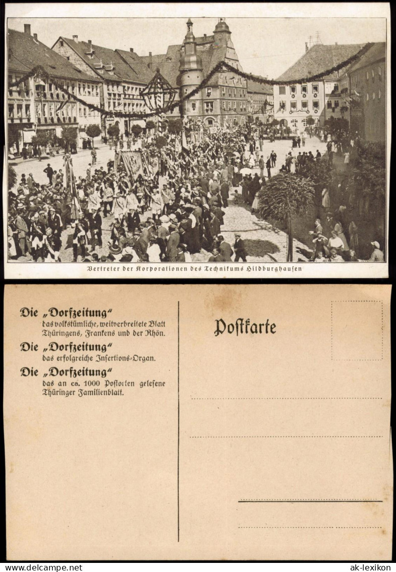 Ansichtskarte Hildburghausen Festumzug Vertreter Der Kooperationen 1922 - Hildburghausen