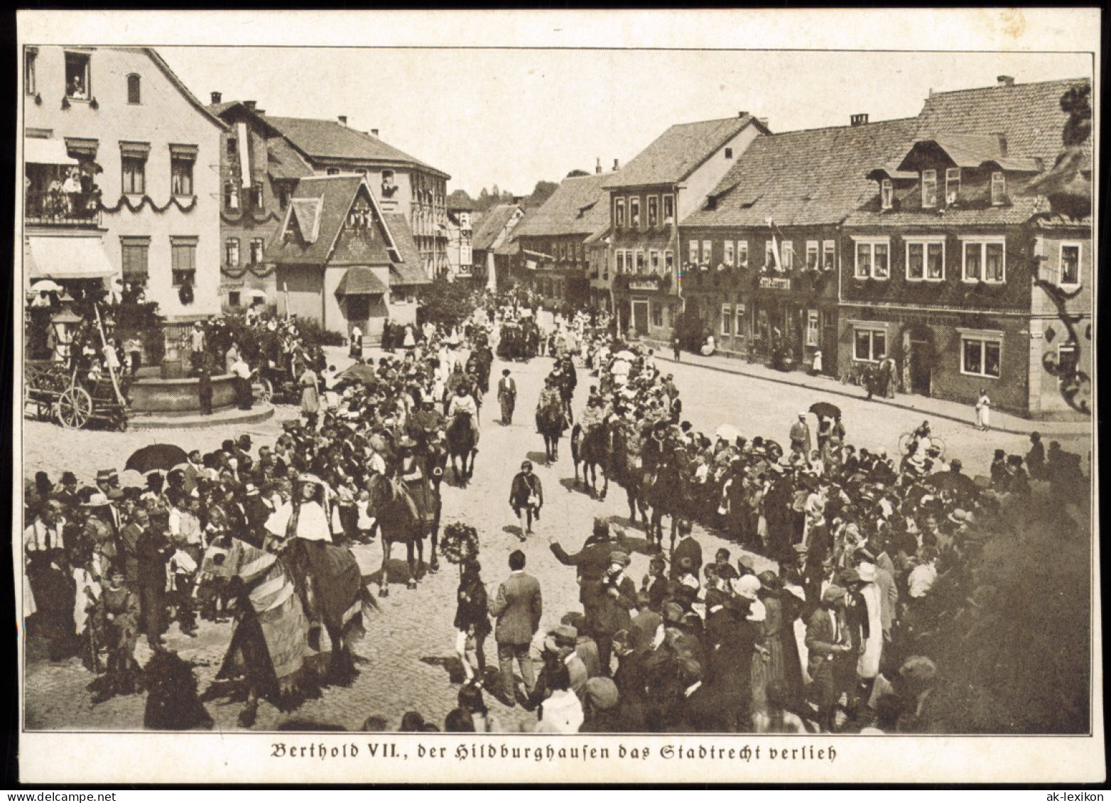 Ansichtskarte Hildburghausen Festumzug 1917 - Hildburghausen