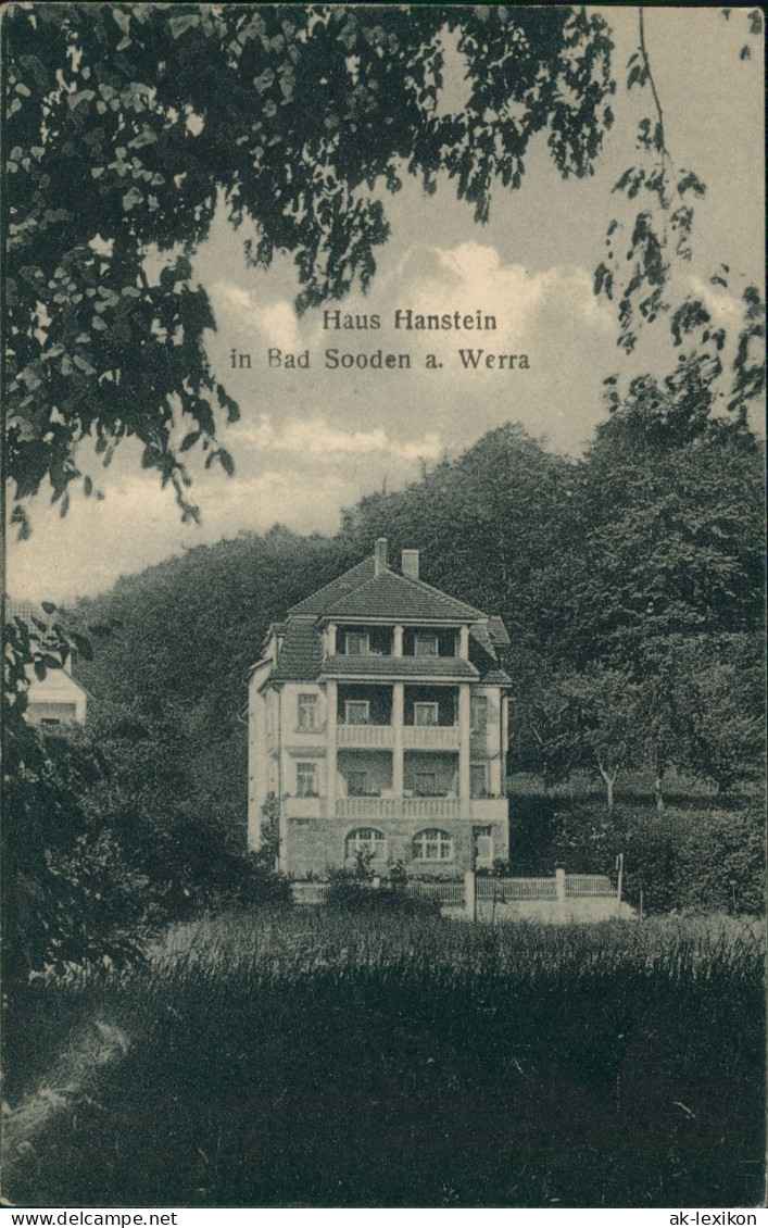 Bad Sooden-Bad Sooden-Allendorf Haus Hanstein In Bad Sooden A. Werra 1910 - Bad Sooden-Allendorf