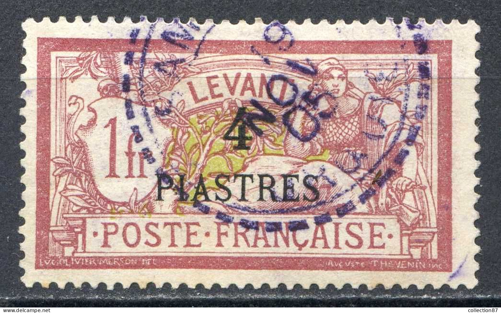 REF 087 > LEVANT < N° 21 Ø < Oblitéré Cachet < Ø Used < Type Merson - Oblitérés