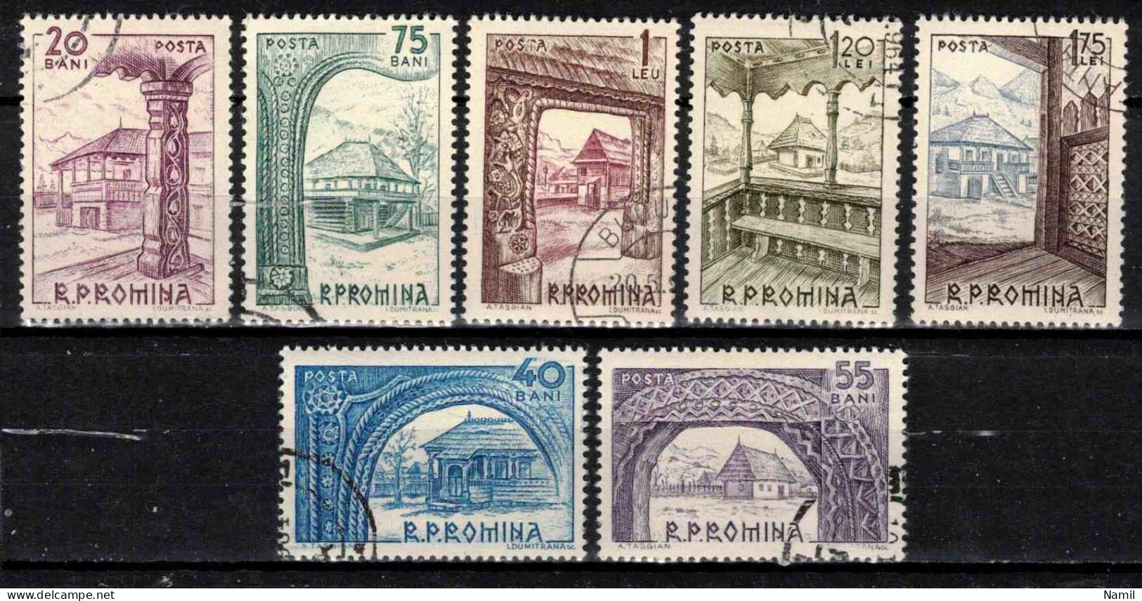 Roumanie 1963 Mi 2222-8 (Yv 1952-8), Obliteré - Usati