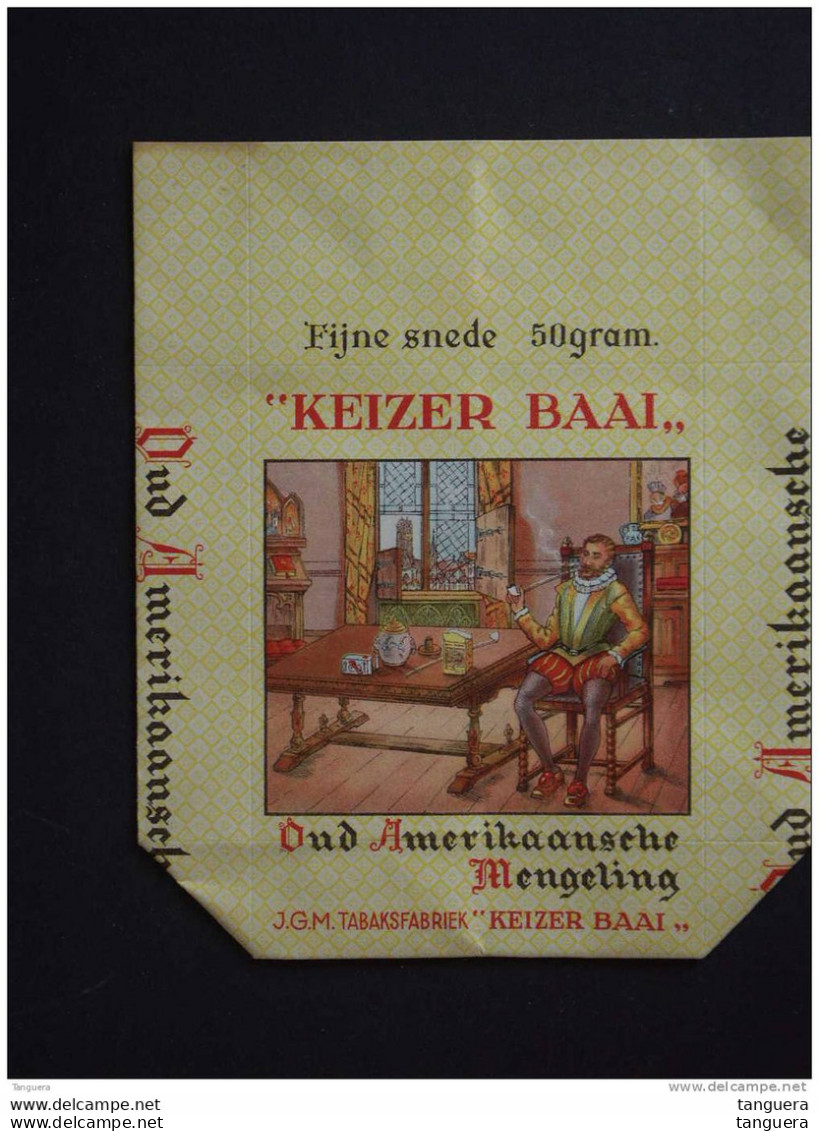 Tabakszakje KEIZER BAAI Tabaksfabriek Ongebruikt Emballage Sachet Pour Tabac 12,5 X 14,8 Cm - Autres & Non Classés