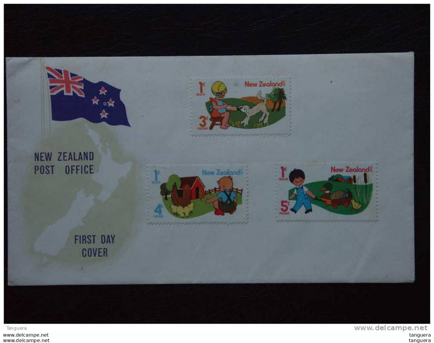 Nieuw-Zeeland Nouvelle-Zélande New Zealand 1975 FDC Enfants Kinderen Yv 639-641 - Sonstige & Ohne Zuordnung