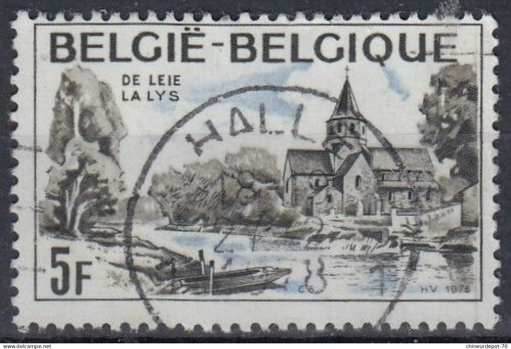 1976 DE LEIE LA LYS Cachet Halle Hal - Used Stamps