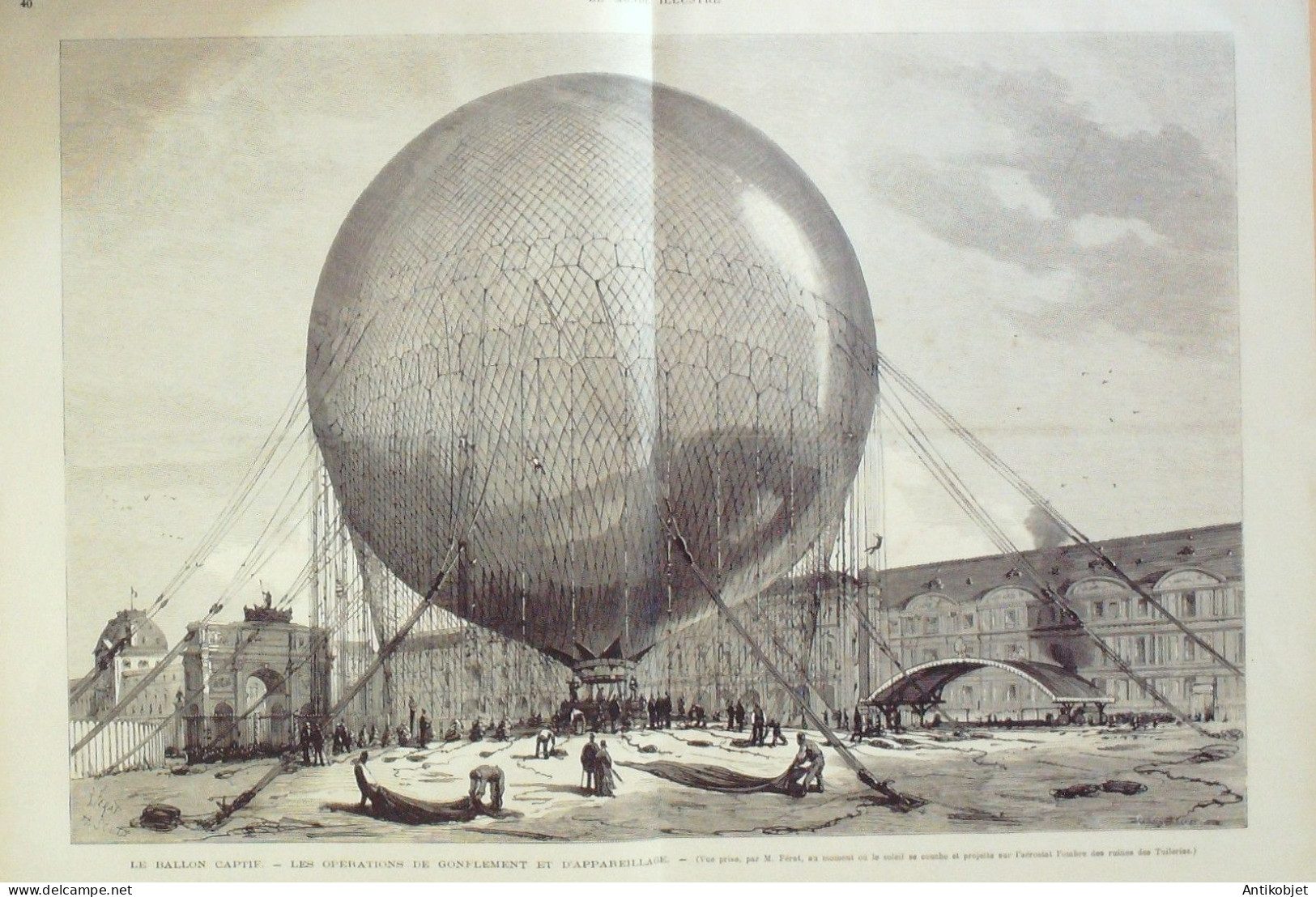 Le Monde Illustré 1878 N°1112 Pithiviers (45) Juliette Dodu Chypre île Larnaka Fête De Vénus Suisse Genève Ballon Captif - 1850 - 1899