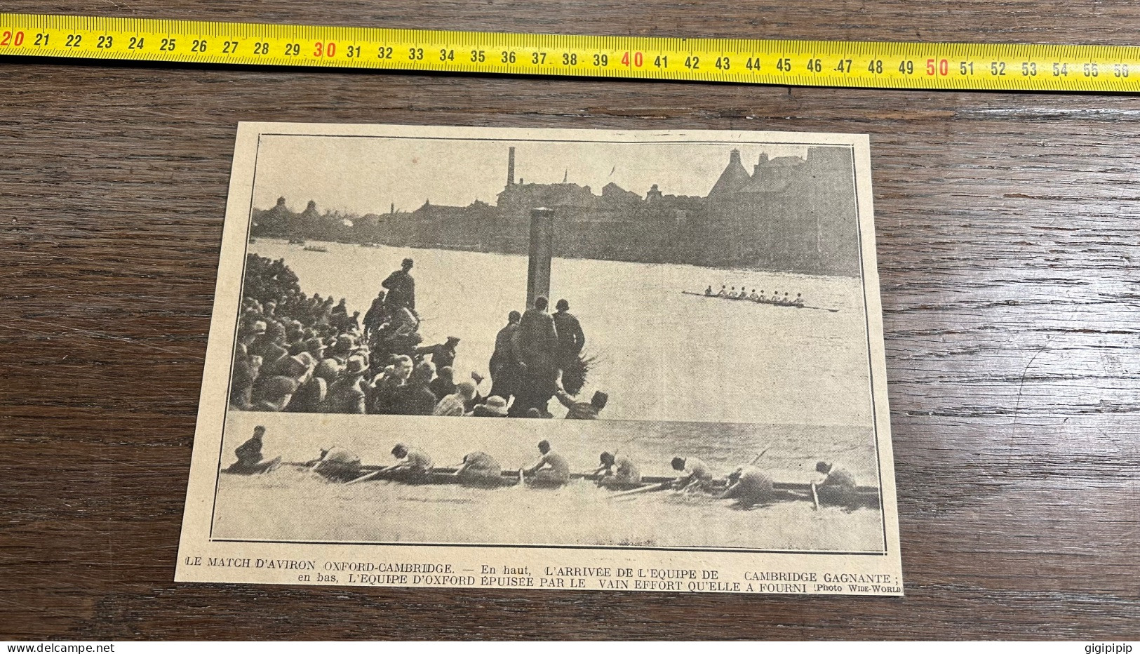 1921 GHI AVIRON OXFORD-CAMBRIDGE Parcours De Putney à Mortlake. - Collections