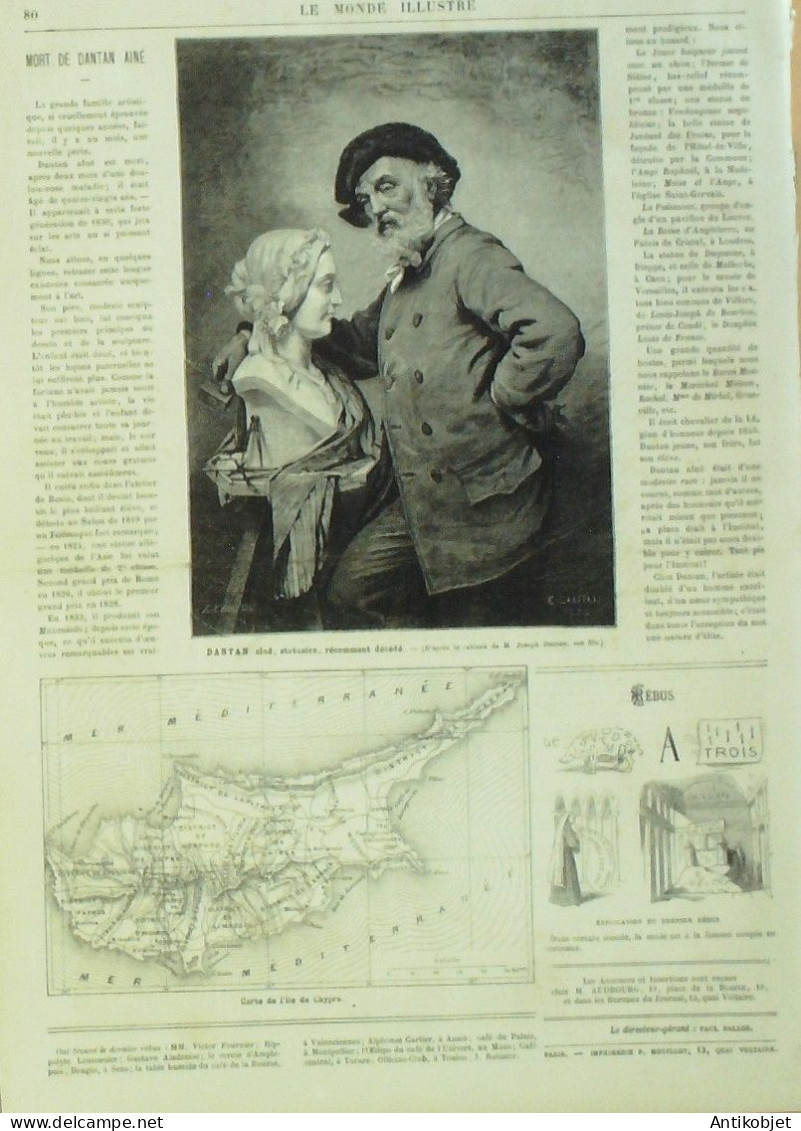 Le Monde Illustré 1878 N°1114 Chypre Types Et Mœurs Exposition Universelle - 1850 - 1899