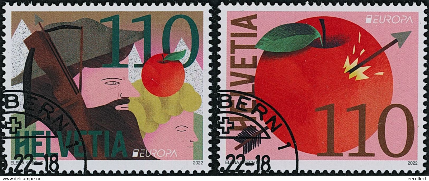 Suisse - 2022 - Europa - Ersttag Stempel ET - Oblitérés