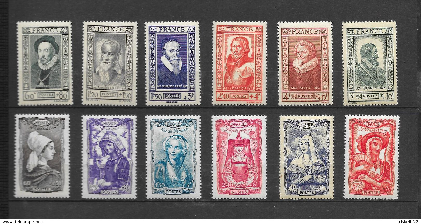 Année 1943** : 31 Timbres + 2 Bandes - ....-1939