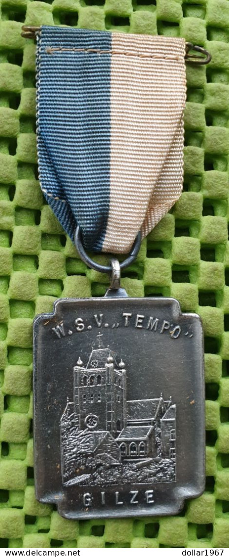 Medaille :  W.S.V. Tempo Gilze. ( Gilze En Rijen ) + 1960 -  Original Foto  !!  Medallion  Dutch - Otros & Sin Clasificación