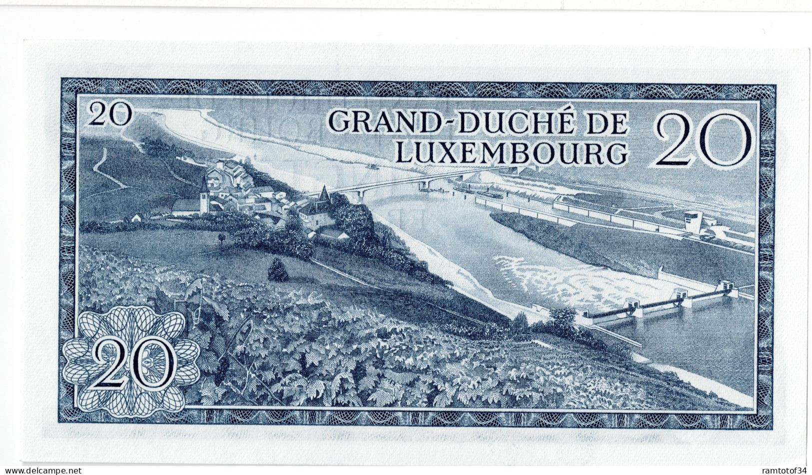 LUXEMBOURG - 20 Francs 1966 UNC - Lussemburgo