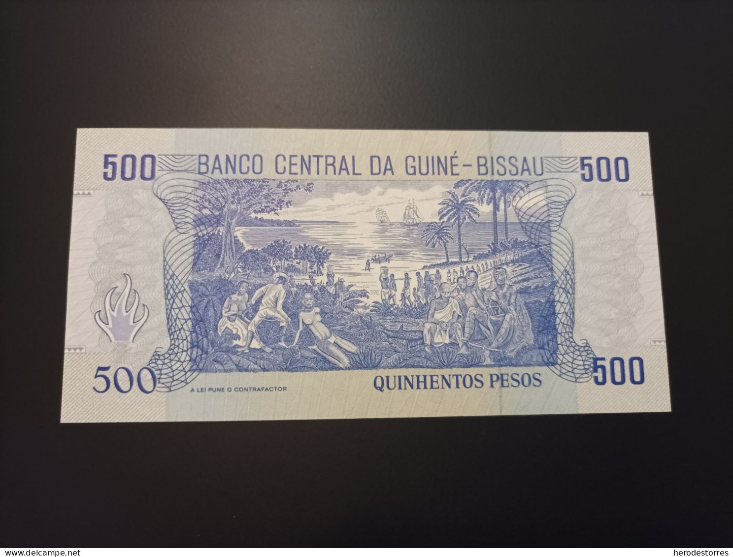 Billete Guinea Bissau, 500 Pesos, Año 1990, UNC - Guinea–Bissau