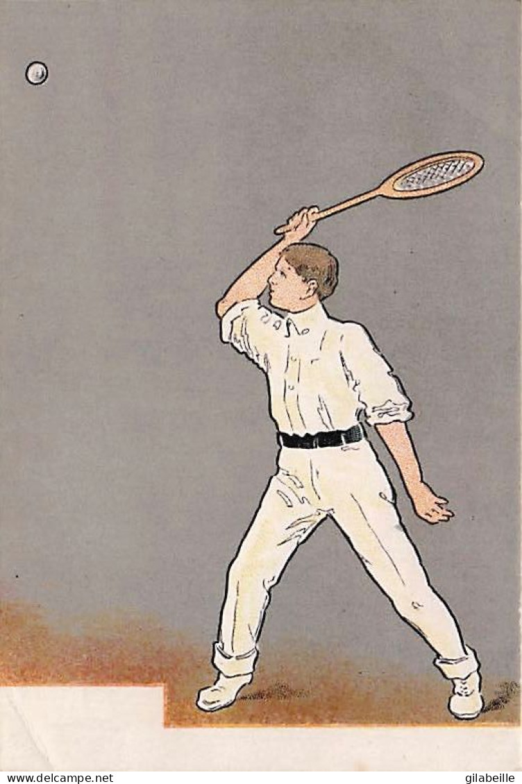 Illustrateur - Sports -  TENNIS - Jeune Homme Jouant Au Tennis - Nanni