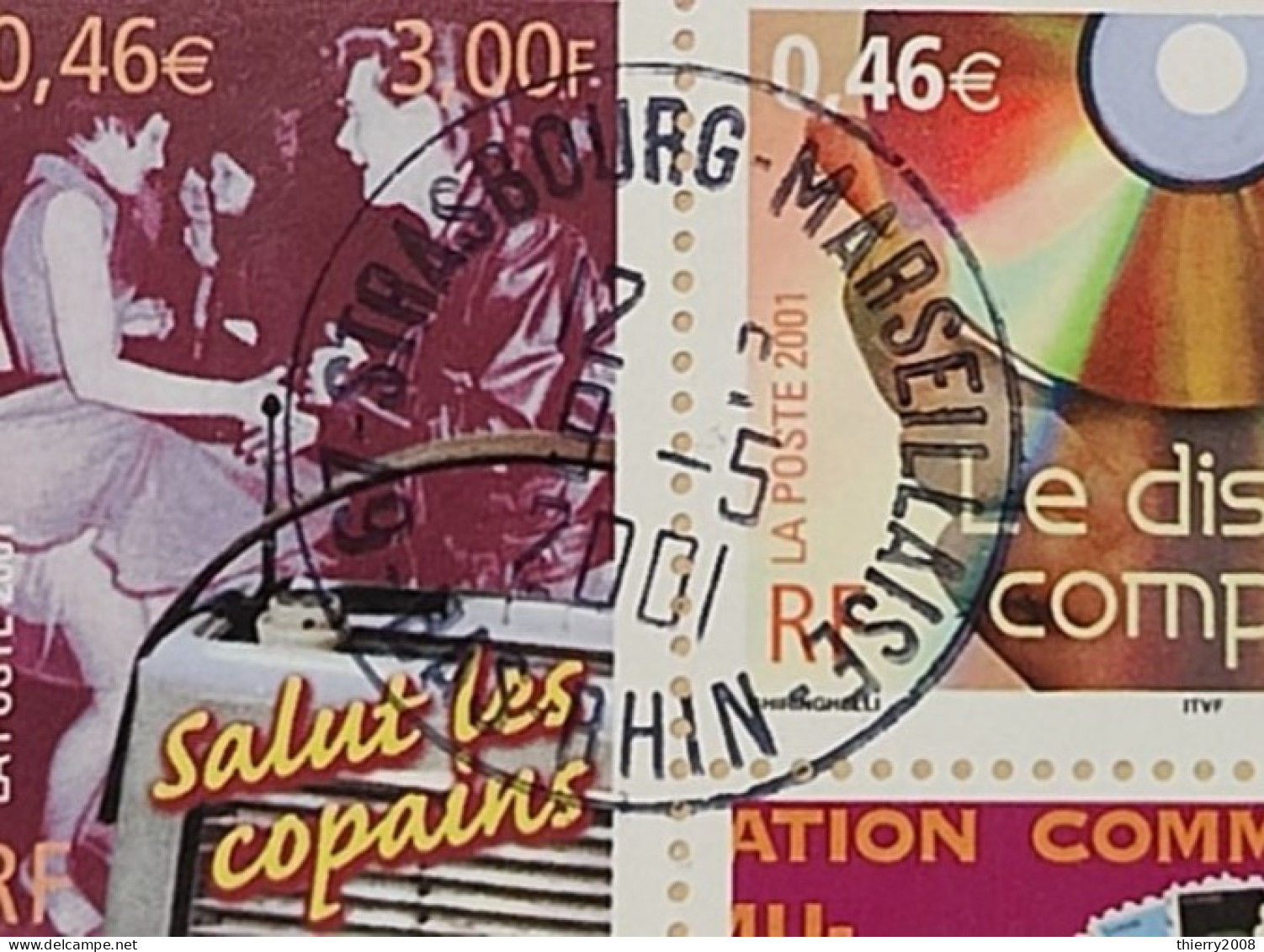 Demi-Bloc N° 35 Avec Oblitération Cachet à Date De 2001 Sur Lettre  TB - Oblitérés