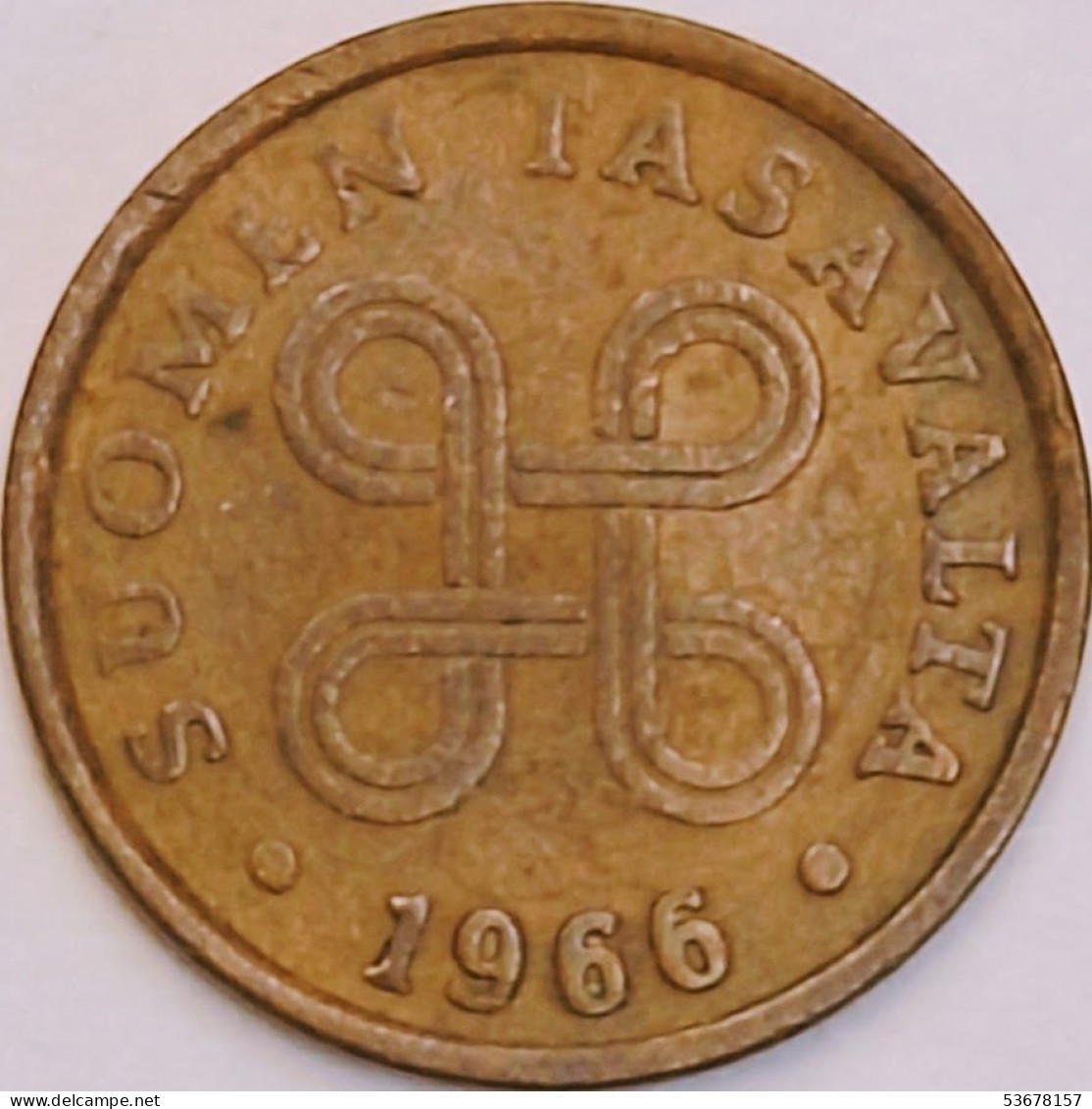 Finland - 5 Pennia 1966, KM# 45 (#3905) - Finlande