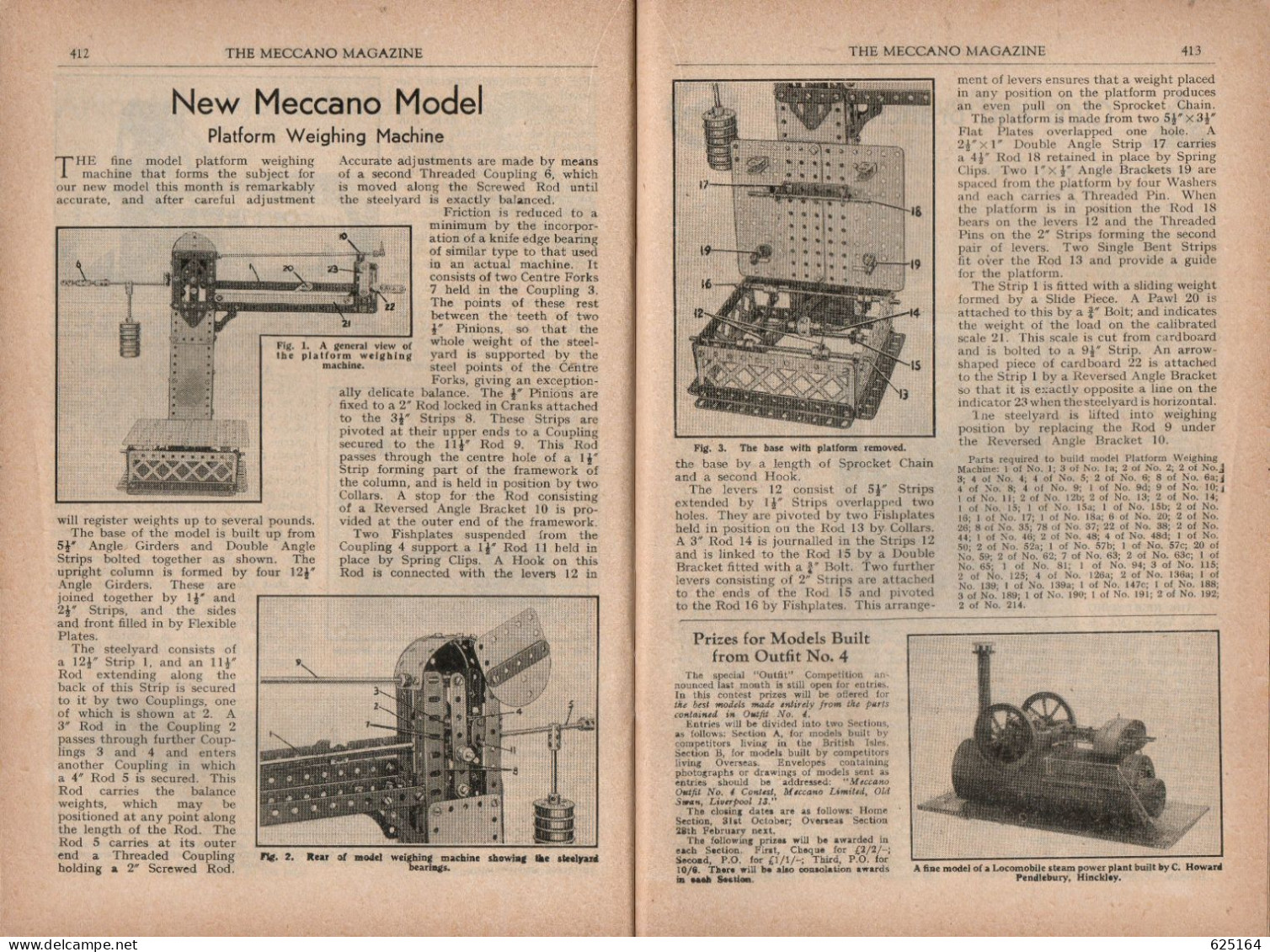 Magazine MECCANO MAGAZINE 1947 October Vol.XXXII No. 10 - English