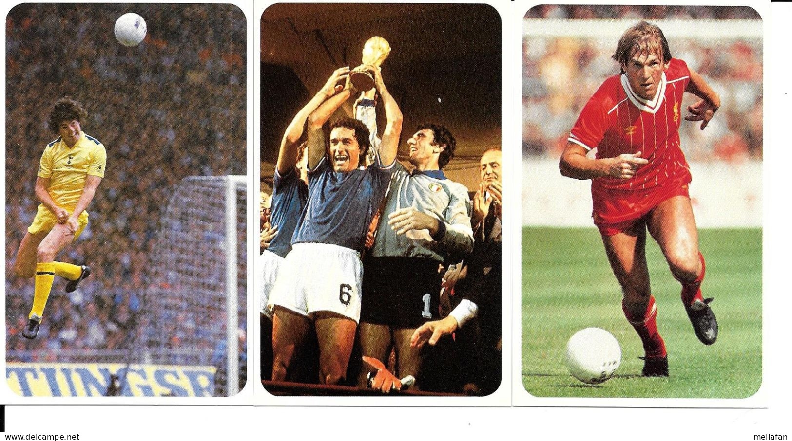 BG01 - PAUL MILLER TOTTENHAM / KENNY DALGLISH / DINO ZOFF CLAUDIO GENTILE - FORMAT 7 X 11 CM - Trading Cards